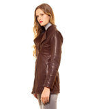 Women's & Girls 100% Genuine Soft Lambskin Leather New Design Motor Biker Cross Zip Jacket Slim Fit,Long Sleeves Beautiful Look