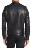 Black Mens Leather Jacket Biker Leather Jacket Motorcycle jacket Real Sheep Leather biker jacket- Handmade Genuine Leather Biker Jacket
