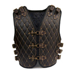 Men leather vest stylish Motorcycle biker Genuine leather stylish vest Viking Conung handmade