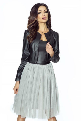 Women's & Girls 100% Genuine Soft Lambskin Leather Cropped Motor Bolero Shrug Biker Jacket Slim-fit