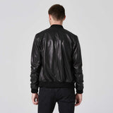 Men's & Boys 100% Real High Quality Lambskin Leather Motor Biker Bomber Jacket Slim-fit, Long Sleeves
