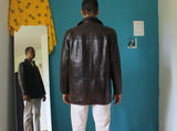 vintage leather jacket/leather jacket/vintage leather jacket/mens vintage jacket/vintage leather/peacoat/caban man/